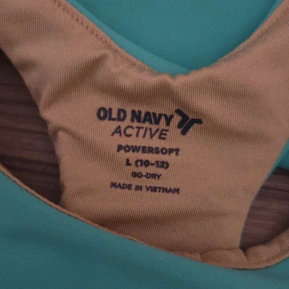 Old Navy Kids Aqua Leggings and Top Set - Picture 3 of 3